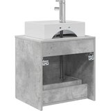  Umivaonik s policom Betonska siva 49,5 x 41 x 62,5 cm | shoptok.hr
