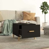 vidaXL Klubska mizica črna 50x50x40 cm konstruiran les | Shoptok.si