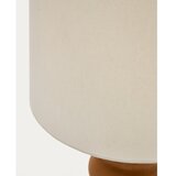 Kave Home Bela/rjava namizna svetilka s tekstilnim senčnikom (višina 55 cm) Madsen – | Shoptok.si