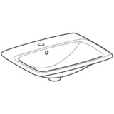Geberit vgradni umivalnik Selnova Square (500.306.01.1) | Shoptok.si