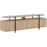 Marckeric TV omarica v hrastovem dekorju v naravni barvi 160x48 cm Hinoa – Cene