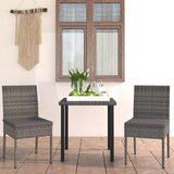  3-dijelni vrtni blagovaonski set od poliratana sivi | shoptok.hr