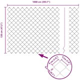 vidaXL verižna ograja 1.2x10 m Pocinkano jeklo | Shoptok.si