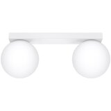 Nice Lamps bela stropna svetilka s steklenim senčnikom ø 12 cm umerta – Cene