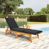 Maison Chic Ležalnik - Sončna ležalnik z mizico poli ratan in trden akacijev les, (22042627) | Shoptok.si