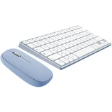set bežična tastatura + miš serije icklick plavo-beli