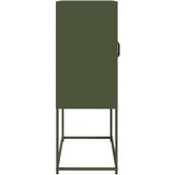 Visoka ploča maslinasto zelena 68x39x107 cm čelik | shoptok.hr