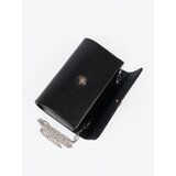 Shelvt Black clutch bag with silver elements | Shoptok.si
