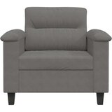 vidaXL Fotelj temno siv 60 cm tkanina iz mikrovlaken | Shoptok.si