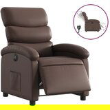 Maison Chic Električni naslanjač - Relax naslanjač rjavo umetno usnje, (22062676) | Shoptok.si