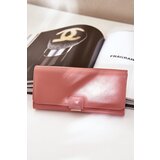  Eco Leather Smooth Women's Wallet Pink Erolia cene