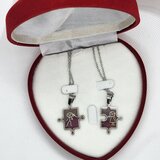  Set verižici puzle 2x - Rdeča Cene