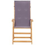 The Living Store Vrtni stoli s prilagodljivim naslonjalom 2 kosa rjava akacija - Vrtni Stol, (21461843) | Shoptok.si