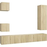 5-dijelni set TV ormarića boja hrasta sonome od iverice | shoptok.hr