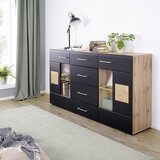 Hom`in KOMODA, črna, barve hrasta | Shoptok.si