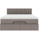  Krevet s otomancem i madracem, taupe boja, 140x190 cm, tkanina | shoptok.hr
