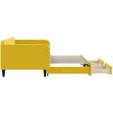  Dnevni krevet na razvlačenje s ladicama žuti 100x200 cm baršun | shoptok.hr