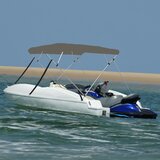 vidaXL Tenda bimini s 4 luka siva 243 x 250 x 131 cm Cijene