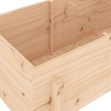 vidaXL Povišena vrtna gredica 160 x 50 x 57 cm od masivne borovine | shoptok.hr