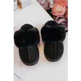 Boto Children's Slippers With Fur Black Birasta | ePonuda.com