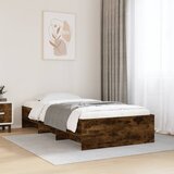 vidaXL Okvir kreveta bez madraca dimljena boja hrasta 90x200 cm drveni Cijene