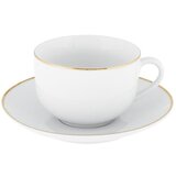 Villa Altachiara set od 4 bijele porculanske šalice s tanjurićima Gold Chic Cijene