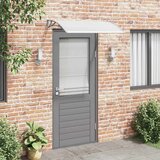 Nadstrešnica za vrata siva i prozirna 120 x 75 cm PC | shoptok.hr