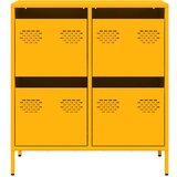 vidaXL Komoda boja senfa 68x39x73,5 cm hladno valjanog čelika | shoptok.hr