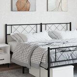 vidaXL Metalno uzglavlje crno 200 cm | shoptok.hr