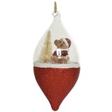  Stakleni ukras meda i jelka crveni | ePonuda.com