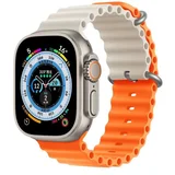 smartwatch ocean strap 44/45/49mm orange/starlight ( 055029 )