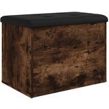  The Living Store Klop za shranjevanje dimljen hrast 62x42x45 cm inženirski les - Klop Za Shranjevanje, (21448462) | Shoptok.si