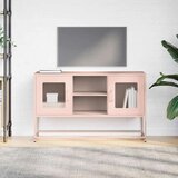 vidaXL TV ormarić ružičasti 100,5x39x60,5 cm čelični | shoptok.hr
