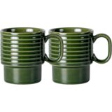 Sagaform Coffee & More 2-delni set skodelic za kavo - Green | Shoptok.si