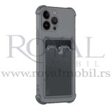  silikonska futrola clear sa džepićem za iphone 14 plus (6.7) siva Cene