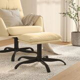 The Living Store Stolček za noge kremno bel 60x60x36 cm žamet - Stolček Za Noge, (21482270) | Shoptok.si