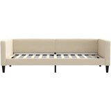  Dnevni krevet na razvlačenje s ladicama krem 100x200 cm tkanina | shoptok.hr