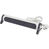 LEGRAND ELECTRIC Prenosiva utičnica S PRENAPONSKOM ZAŠTITOM 4-STR 1,5m BIJELO/CRNA 694507 | shoptok.hr