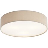 QAZQA Sodobna stropna svetilka taupe z žametnim senčilom 46 cm 3-luči - Luz | Shoptok.si