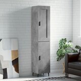 The Living Store Visoka omara betonsko siva 34,5x34x180 cm inženirski les - Visoka Omarica, (21436372) Cene