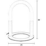 Zuiver Bež kovinska LED zatemnitvena namizna svetilka (višina 36 cm) Arch – | Shoptok.si