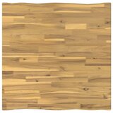  80 x 80 x 75 cm Čvrsto drvo akacije Bijela i crna Četvrtasti - Bijela i crna 80 x 80 x 75 cm Živi rub | shoptok.hr