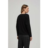 Marisse Black Blouse With An Inscription And Ties | shoptok.hr