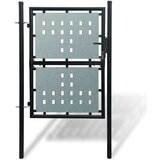 Crna jednostruka vrata za ogradu 100 x 225 cm | shoptok.hr