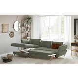 Welnova SEDEŽNA GARNITURA, velur zelena | Shoptok.si