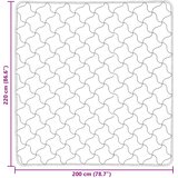  Zimska pokrivača Šonerisan Svjetlosiva 200 x 220 cm | shoptok.hr