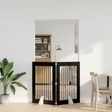  Vrata za pse s postoljem 2 pcs Crni hrast 80 x 100 cm | shoptok.hr