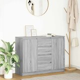 vidaXL Komoda s predali siva sonoma 100,5x35x76 cm inženirski les Cene