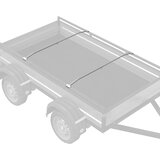  Kuka za platna za prikolice 2 pcs Srebrno 130-210 cm Aluminij | shoptok.hr