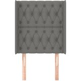  Uzglavlje s ušima tamnosivo 83x16x118/128 cm od tkanine | Eponuda.ba